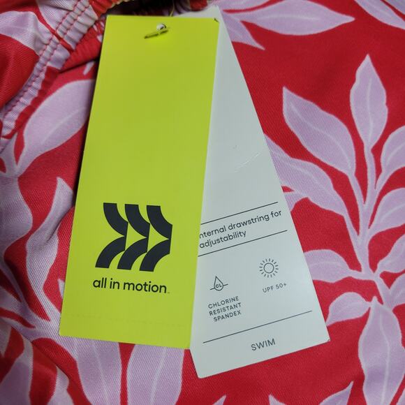 NWT All in Motion Red Lilac Floral Bikini Swim Bottoms Size 24W-26W - Picture 7 of 8